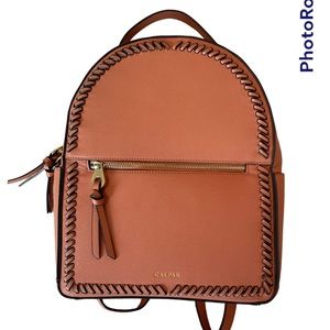Calpak Kaya Faux Leather Round Backpack in Caramel *like new*